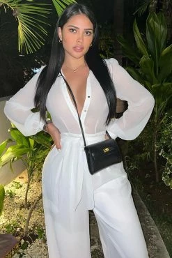 Fashion Nova Jumpsuits Like Me Better Jumpsuit - Ivory