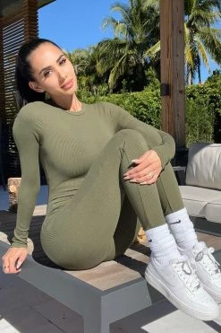 Fashion Nova Jumpsuits Maribel Snatched Jumpsuit - Olive