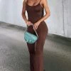 Fashion Nova Nova Season Flare Leg Jumpsuit - Chocolate