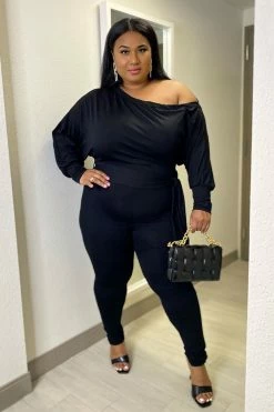 Fashion Nova Jumpsuits Pro Lounger Jumpsuit - Black