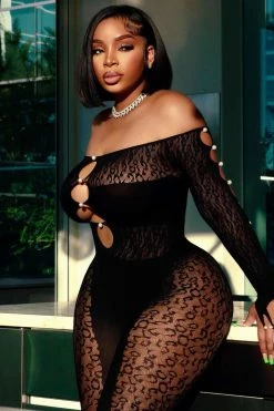 Fashion Nova Jumpsuits Sierra Seamless Jumpsuit - Black