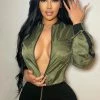 Fashion Nova Such A Player Jumpsuit - Olive/combo Jumpsuits