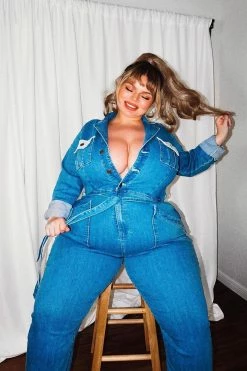 Fashion Nova Jumpsuits The Most Of Travels Utility Jumpsuit - Medium Wash